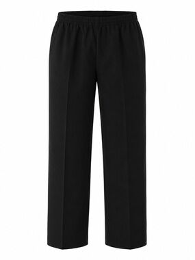 Alfred Dunner Women’s Pull On Dress Pants Black Petite 8P Straight Leg NWOT